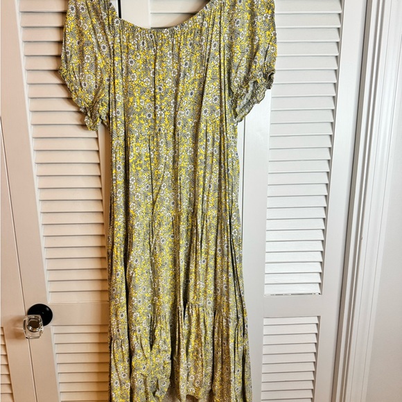 J. Crew Yellow Floral Maxi Dress - Picture 2 of 3